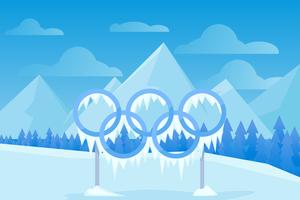 Iconische Olympische Winterspelen Vectoren