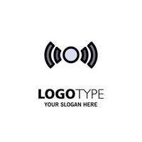 eenvoudig essentieel signaal ui ux bedrijf logo sjabloon vlak kleur vector