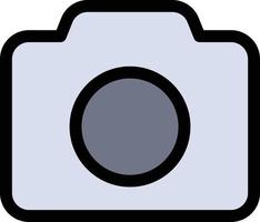 camera beeld eenvoudig ui vlak kleur icoon vector icoon banier sjabloon