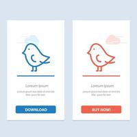 vogel Pasen natuur blauw en rood downloaden en kopen nu web widget kaart sjabloon vector