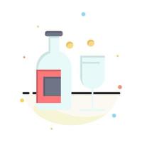 alcohol bar drinken whisky bedrijf logo sjabloon vlak kleur vector