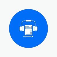 muziek- audio koptelefoon boek vector