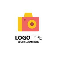 camera foto studio bedrijf logo sjabloon vlak kleur vector