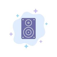 audio Wifi luidspreker toezicht houden op professioneel blauw icoon Aan abstract wolk achtergrond vector