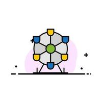 atomium mijlpaal monument bedrijf logo sjabloon vlak kleur vector