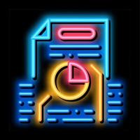 strategie het beleid neon gloed icoon illustratie vector