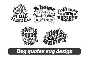 hond citaten SVG sublimatie ontwerp vector