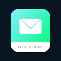 twitter mail sms babbelen mobiel app knop android en iOS glyph versie vector