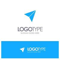 instagram sets delen blauw solide logo met plaats voor slogan vector