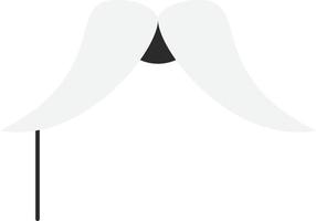 snor hipster movember mannetje mannen vlak kleur icoon vector