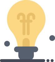 lamp onderwijs idee vlak kleur icoon vector icoon banier sjabloon