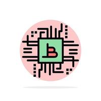 geld industrie bitcoin computer financiën abstract cirkel achtergrond vlak kleur icoon vector