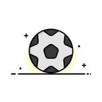 Amerikaans voetbal bal sport- voetbal bedrijf logo sjabloon vlak kleur vector
