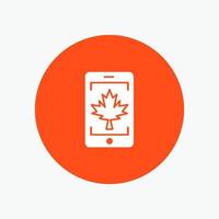 mobiel cel Canada blad vector