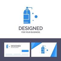 creatief bedrijf kaart en logo sjabloon schoonmaak wasmiddel Product vector illustratie