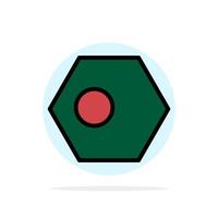 Aziatisch bangla Bangladesh land vlag abstract cirkel achtergrond vlak kleur icoon vector