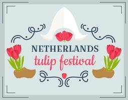 Nederland Tulip Festival Vector