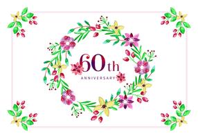 Gratis Vector 60e verjaardag