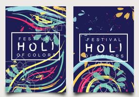 Holi Festival of Colors Posterontwerp vector