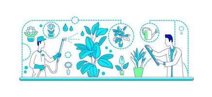 planten genetische manipulatie platte silhouet vectorillustratie vector