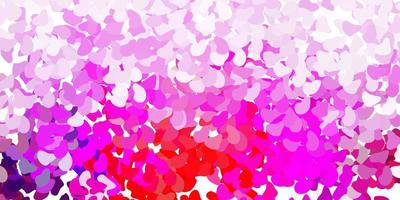 lichtpaarse, roze vectorachtergrond met chaotische vormen. vector