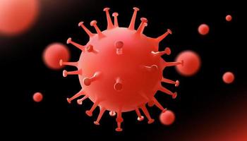 uitbraak van coronavirus en achtergrond van coronavirussen influenza vector