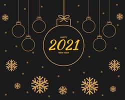 gelukkig nieuwjaar 2021 achtergrond vector