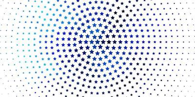 lichtblauw vectorpatroon met abstracte sterren. vector