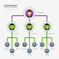 Organogram Modern Vectorontwerp vector