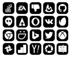 20 sociaal media icoon pak inclusief bing chroom voerbrander envato opera vector