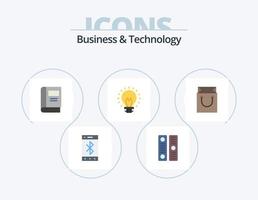 bedrijf en technologie vlak icoon pak 5 icoon ontwerp. kar. licht. boek. innovatie. lamp vector