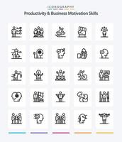 creatief produktiviteit en bedrijf motivatie vaardigheden 25 schets icoon pak zo net zo kracht. menselijk. bedrijf. hand. vallen vector