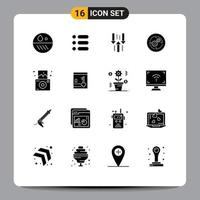 16 creatief pictogrammen modern tekens en symbolen van structuur bedrijf pijl bedrijf downloaden bewerkbare vector ontwerp elementen