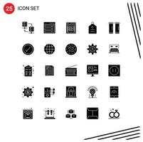 voorraad vector icoon pak van 25 lijn tekens en symbolen voor label geld gebruiker financiën wachtwoord bewerkbare vector ontwerp elementen