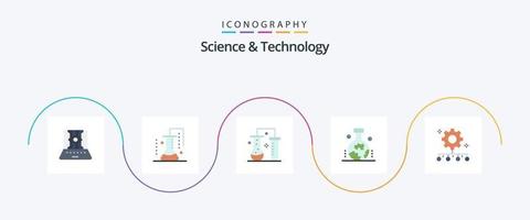 wetenschap en technologie vlak 5 icoon pak inclusief werk beheer. team beheer. wetenschap van er toe doen. Gezag verantwoordelijkheid. wetenschappelijk studie van de oorsprong van de aarde vector