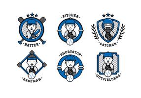 Softbal Team Cartoon Vector