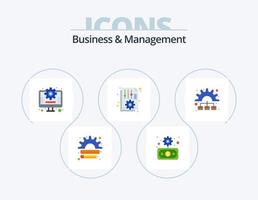 bedrijf en beheer vlak icoon pak 5 icoon ontwerp. beheer. opties. overdracht. kantoor. document vector