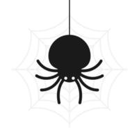 schattige spin cartoon vectorillustratie voor halloween vector