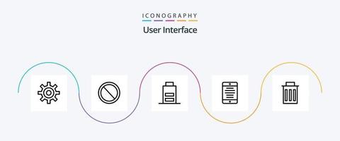 gebruiker koppel lijn 5 icoon pak inclusief koppel. gebruiker. accu. smartphone. koppel vector