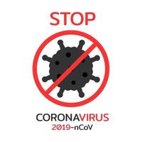 stop coronavirus campagnepictogram vector