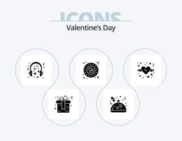 valentijnsdag dag glyph icoon pak 5 icoon ontwerp. liefde. bord. harten. liefde. bruiloft vector