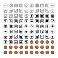 icon set van zoekmachineoptimalisatie vector