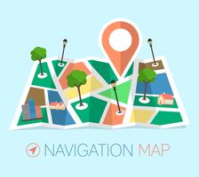 Navigatiekaart vector
