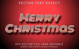 teksteffect vrolijk kerstfeest vector