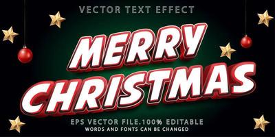 teksteffect vrolijke kerstpremie vector
