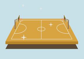 Basketbal Hof Vector