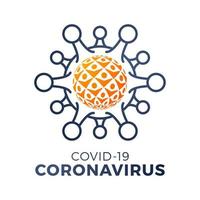 coronavirus pandemie bescherming badge vector