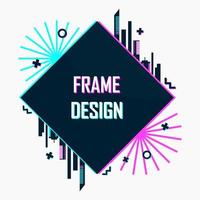 modern abstract futuristisch frameontwerp vector