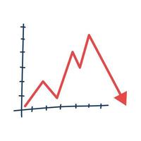 statistieken pijl infographic geïsoleerde pictogram vector