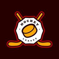 hockey sport logo vector